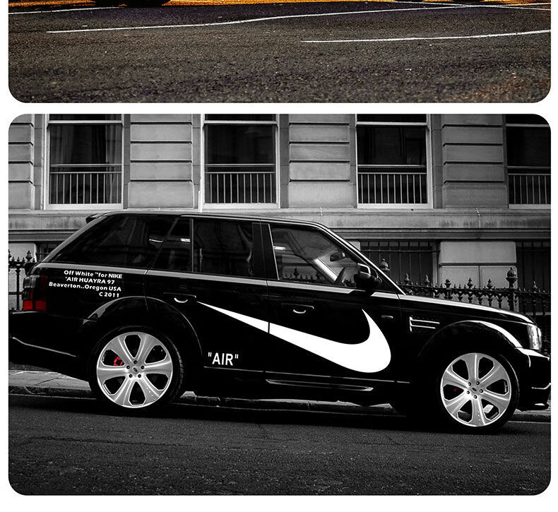 车用潮牌nike车贴耐克大勾个性创意潮流汽车改装贴纸划痕遮挡车身拉花