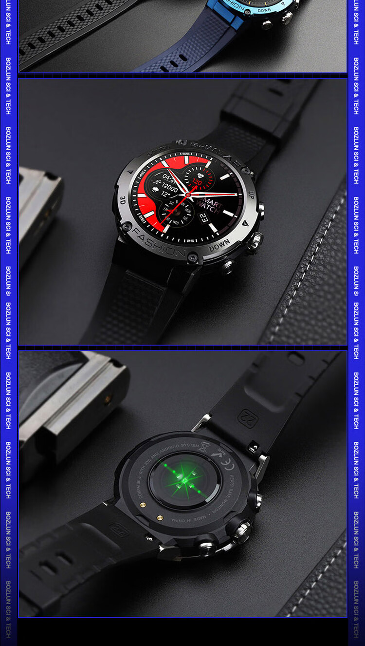 bozlun/博之轮bozlun博之轮智能手表男多功能运动蓝牙通话双ui设计