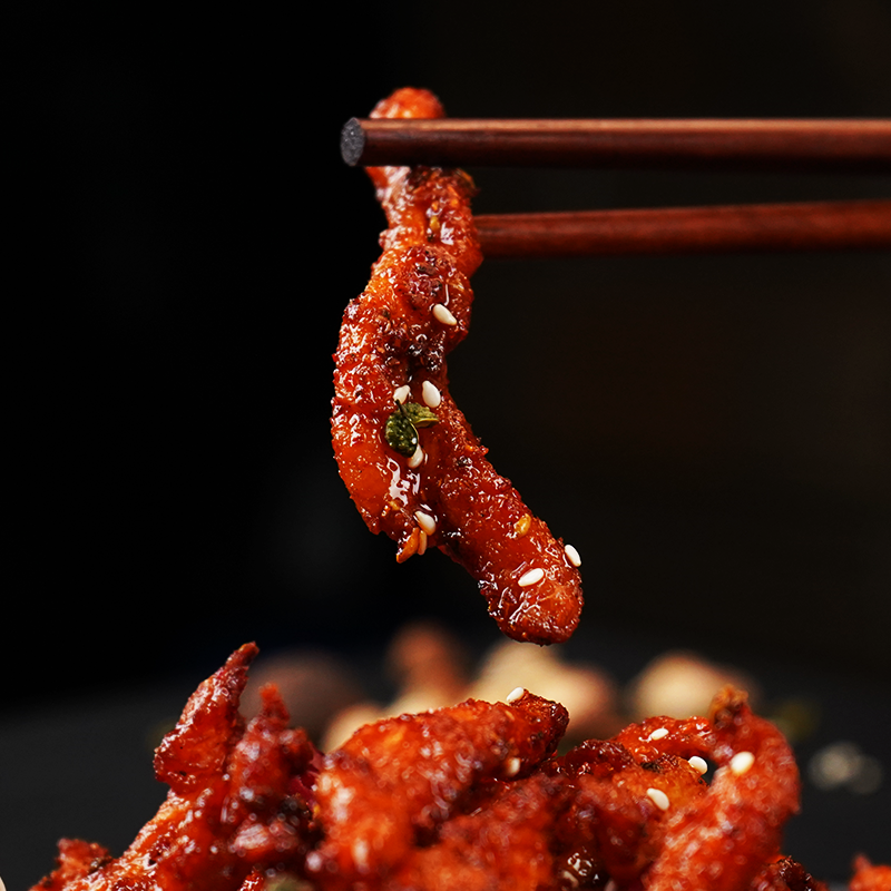 鸡柳150g四川特色麻辣卤味美食新鲜制作休闲小吃零食 香辣