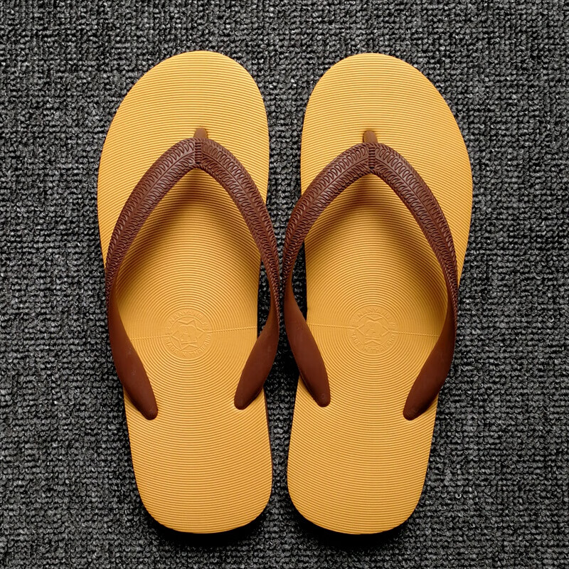 大象情侣沙滩人字拖鞋外穿磨棕色橡胶休闲男 定制联名款 南洋大象