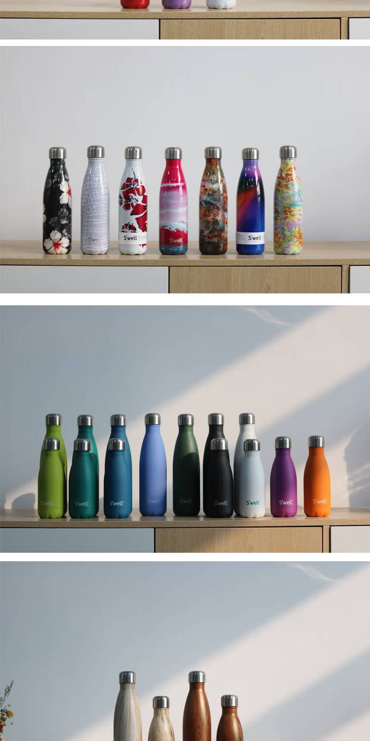 美国swell不锈钢保温杯男女500ml便携运动保冷杯随行网红水杯美国