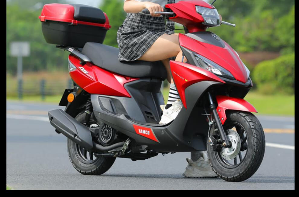 踏板摩托车整车125雅马哈款式国四电喷女式踏板车燃油车可上牌新福喜