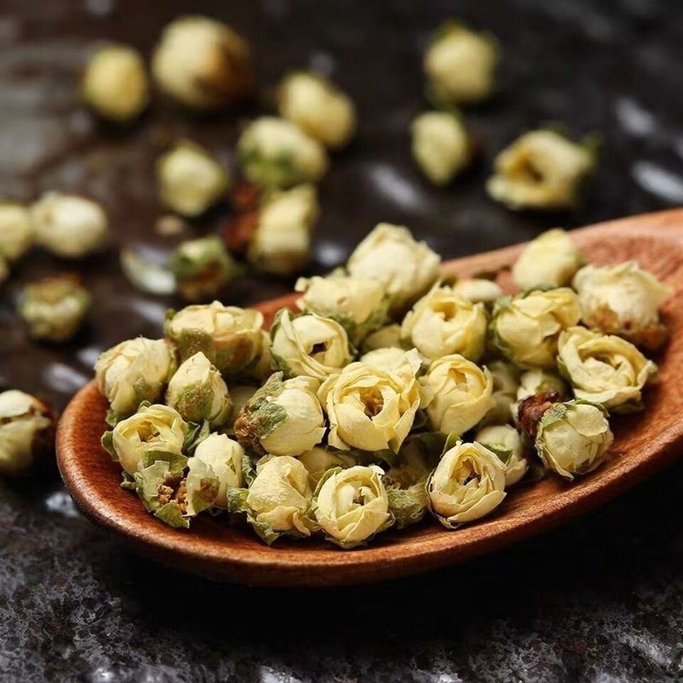 新货白梅花黄山绿萼梅新梅花苞天然 干梅花草 100-500g散装 100克