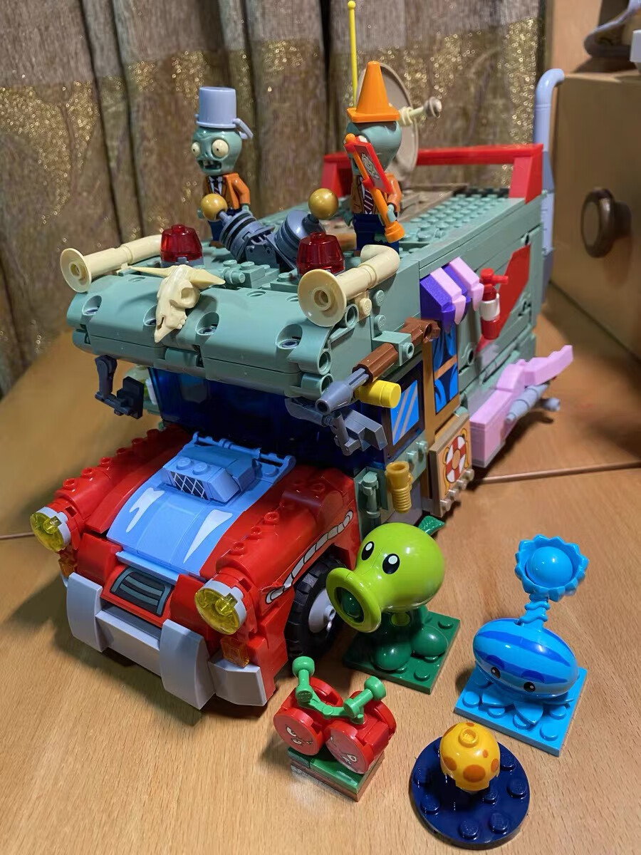 僵尸时光穿梭机组装模型男孩拼插玩具60009同款专柜发货时光穿梭机