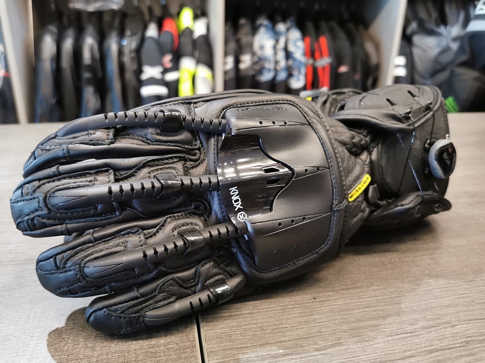 定制好物knox外骨骼手套机械外骨骼手套长款短款摩托车骑行黑色长款m