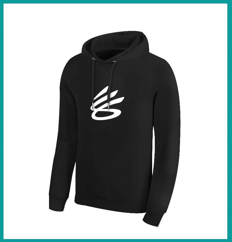 耐克勇士curry8新logo卫衣男连帽秋冬加绒篮球运动黄色中国红帽衫