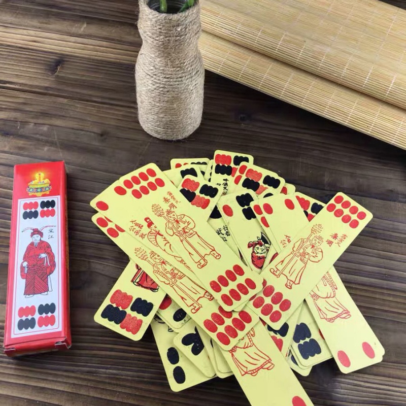 48张花花牌长牌塑料花花老式扑克桥牌牛九掀牛牌点点