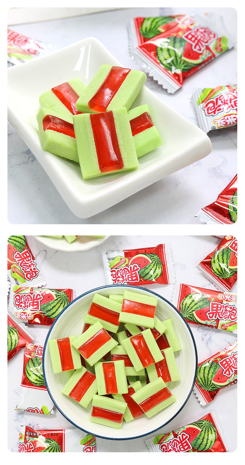 赣香婆 西瓜果冻泡泡糖儿童桶装夹心口香糖8090后怀旧儿时糖果零食 1