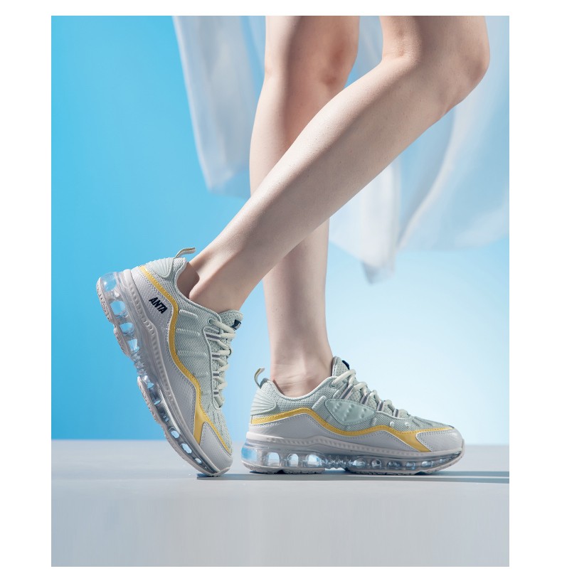 安踏女鞋运动鞋女跑步鞋2021季新款网面透气减震防滑耐磨全掌气垫旅游