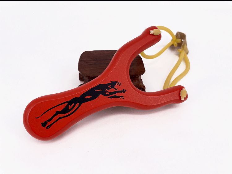 弹弓户外传统弹叉高精度木头儿童木质圆皮子木制架实木大强力红木红色