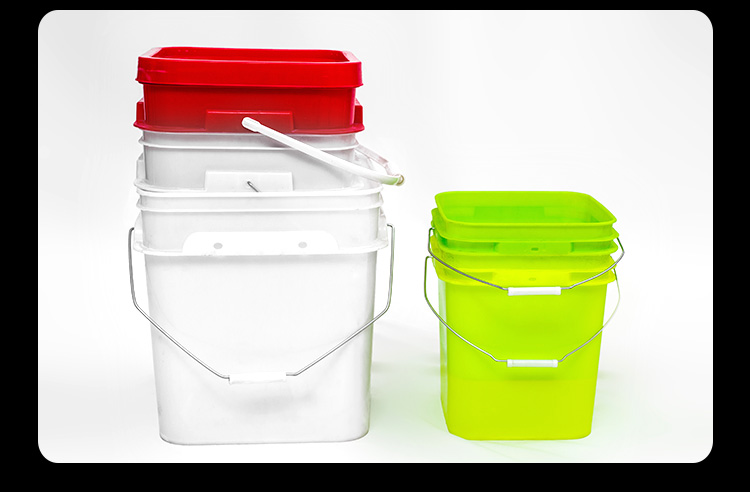 方形塑料桶带盖定制加厚25升白四方桶级密封25lpp熟胶25公斤10升方桶