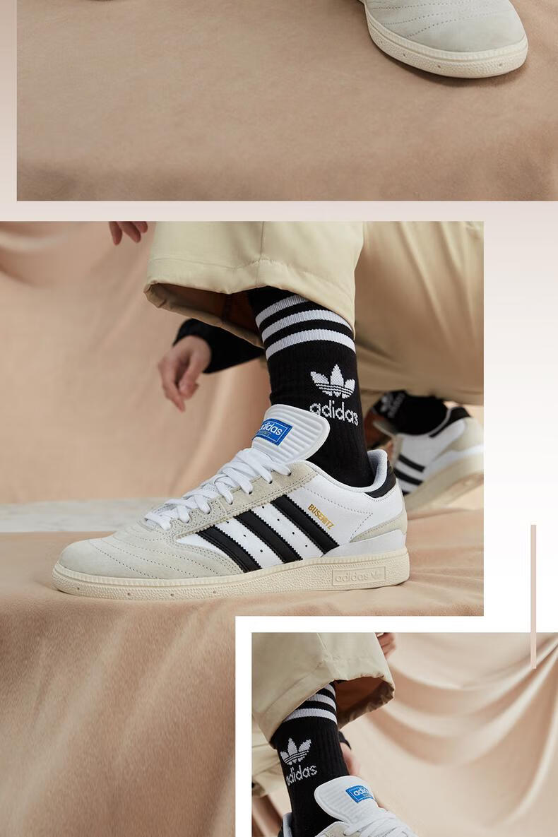 adidas阿迪达斯男鞋三叶草busenitz系列22新款柔软透气舒适缓震耐磨