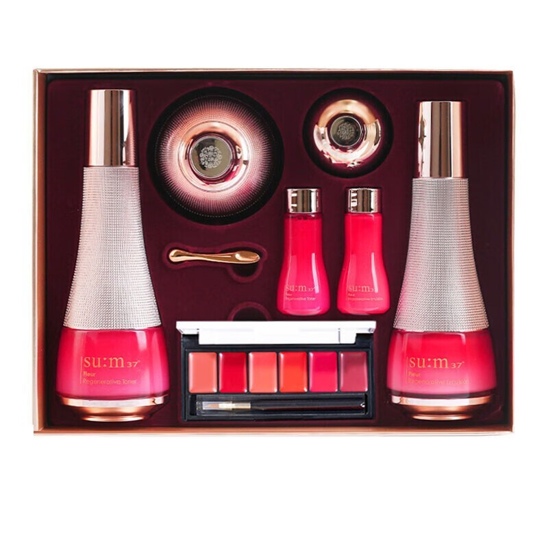 韩国进口呼吸37度sum37套装苏秘37套盒水分水乳霜礼盒补水保湿滋润