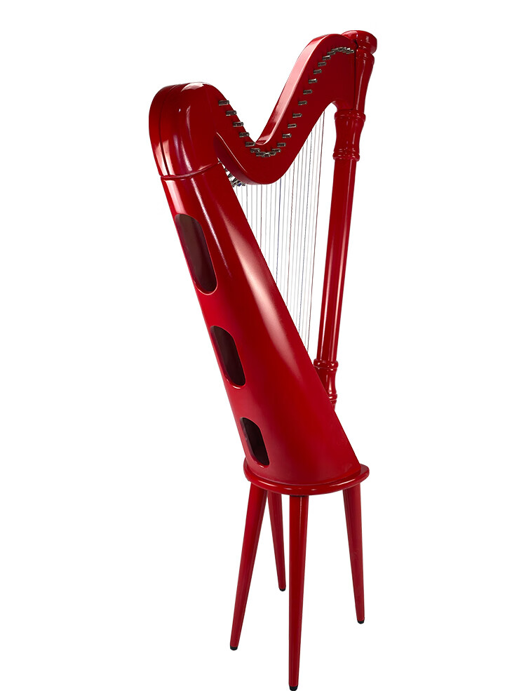 竖琴26弦凯尔特古典榉木大竖琴初学者演奏乐器定制款榉木材质26弦大