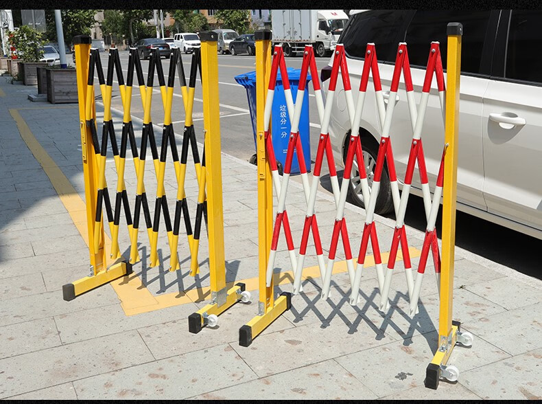 绝缘施工电力围栏安全玻璃钢圆管伸缩围栏不锈钢隔离带围挡可移动 1.