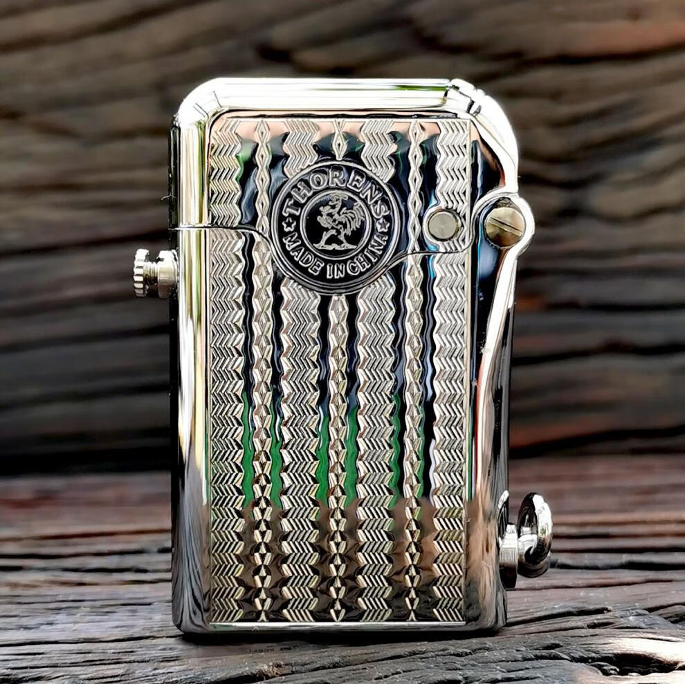 托伦斯打火机单钩双钩防风银色弹射点火纯铜机械砂轮煤油打火机男友