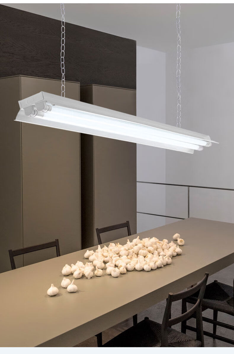 85日光灯吊杆吊链配件含托碗全套荧光灯架铝杆黑白铁杆直销铝款吊杆30