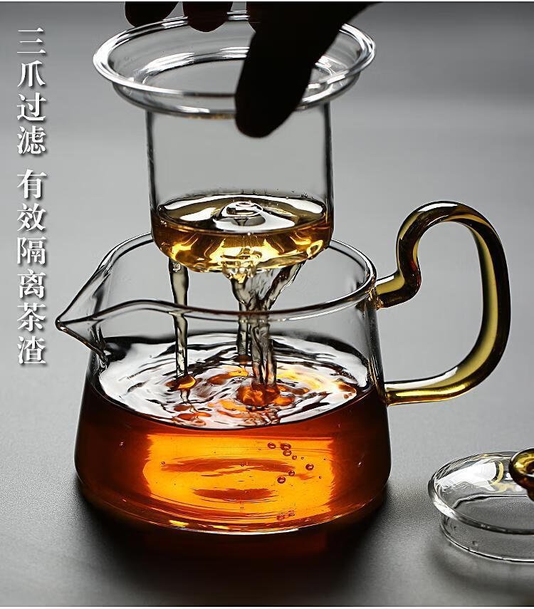玻璃茶具套装家用加厚日式透明功夫茶杯简约煮茶壶耐高温泡茶器10头