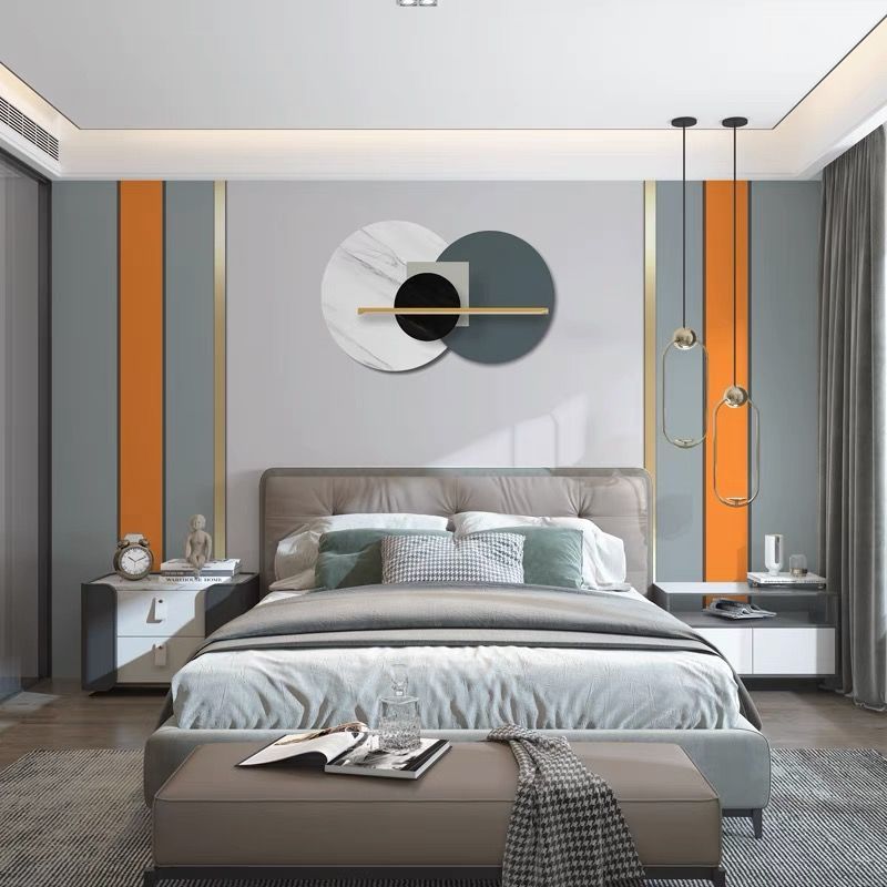网红直播间墙纸卧室客厅简约现代装饰轻奢墙布来图定制3d平面布平方