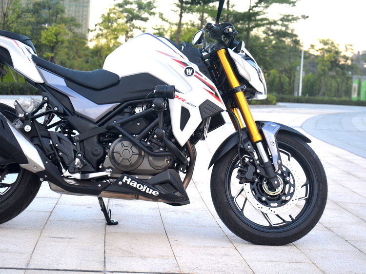 适用于适用于豪爵dr300护杠dr250保险杠竞技杠前改装件防摔杠带弹簧胶