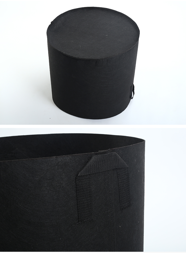 黑色美植袋种植袋加厚植树袋无纺布加厚育苗袋无纺种植袋营养袋黑色