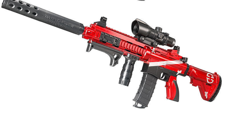 电动连发bb儿童玩具抢软弹抢单连发m4a1下供弹夹和平精英男孩吃鸡装备