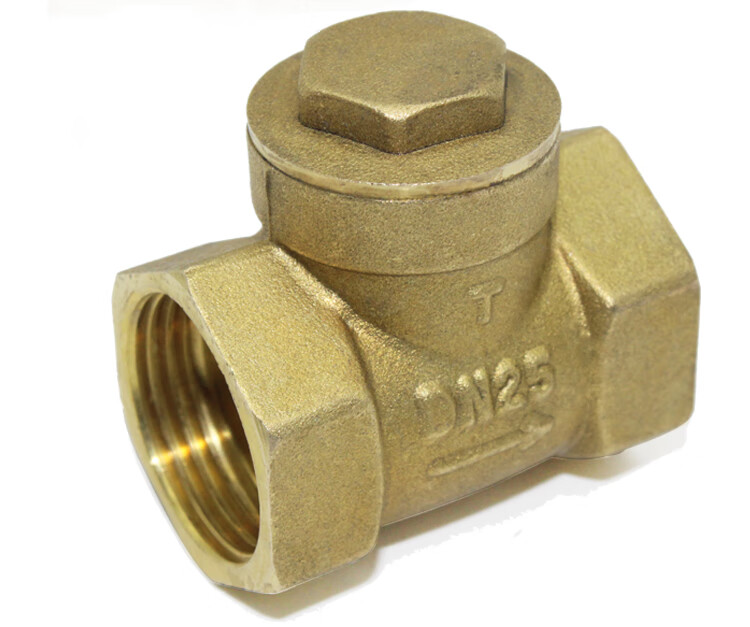 内螺纹加厚黄铜卧式止回阀单向阀止水阀逆止阀自来水管4分6分 数量大