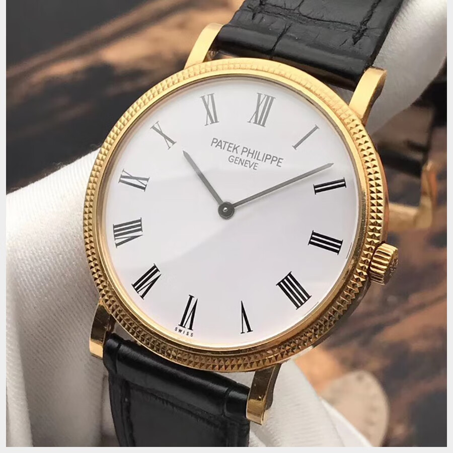 二手95新百达翡丽男表古典表系列自动机械18k黄金二手手表