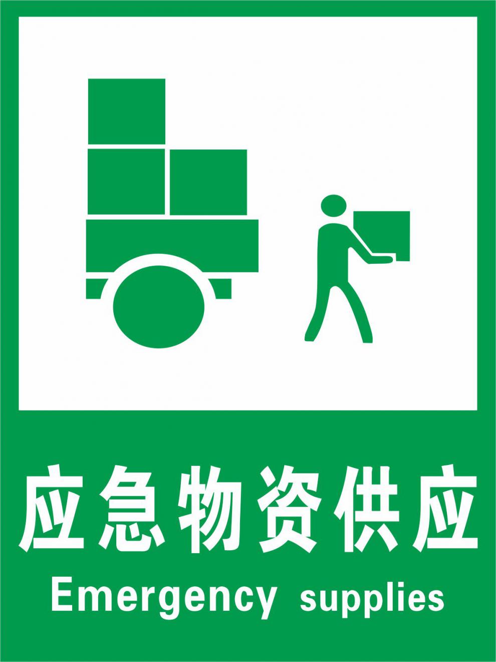 物品提供处指示标志牌 厂区车间仓库成品物料堆放存放处标识牌应急