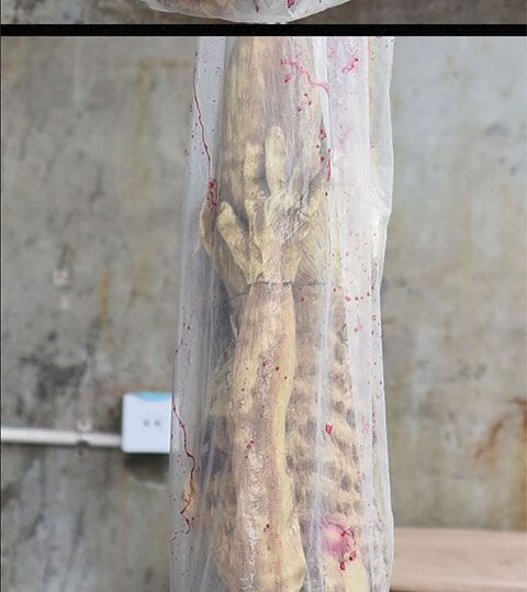 现货直发圣节恐怖道具血袋吊尸鬼屋密室逃脱装饰丧尸