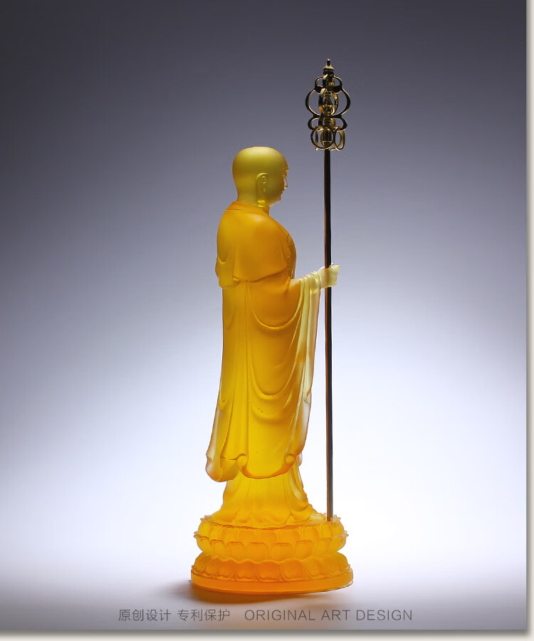 高端定制琉璃地藏菩萨站像地藏王菩萨九华山圣像佛像居家供奉寺庙神像