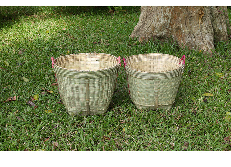 扁担大号竹箩筐竹篮畚箕筛子演出道具筐采茶粮食喜事水果竹编制品