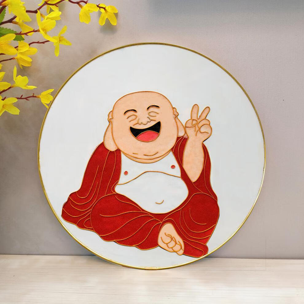 掐丝珐琅手工画diy 景泰蓝掐丝珐琅画diy非遗手工材料包客厅玄关金丝