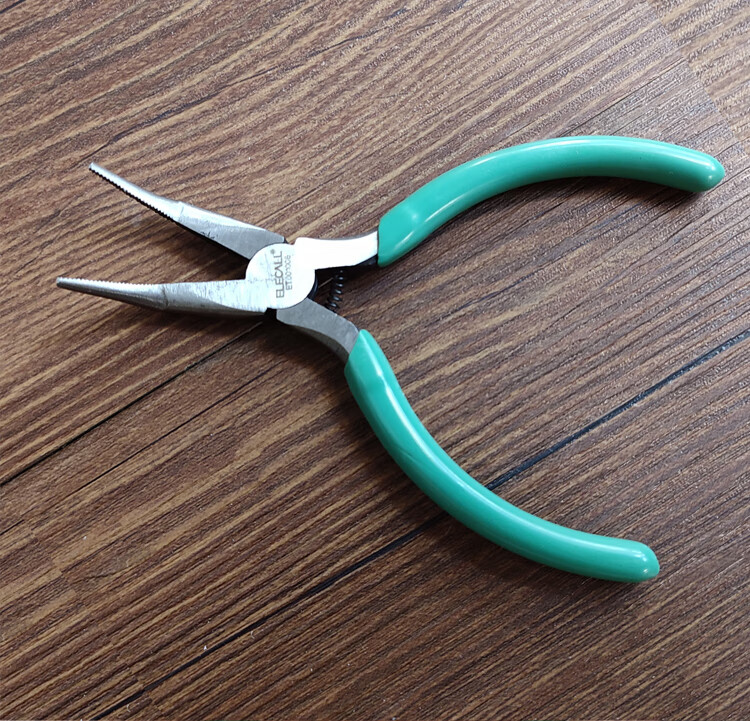 弯嘴钳子6寸手工弯头尖嘴钳5寸无牙弯头钳手工钳取鸡骨工具钳8有牙没