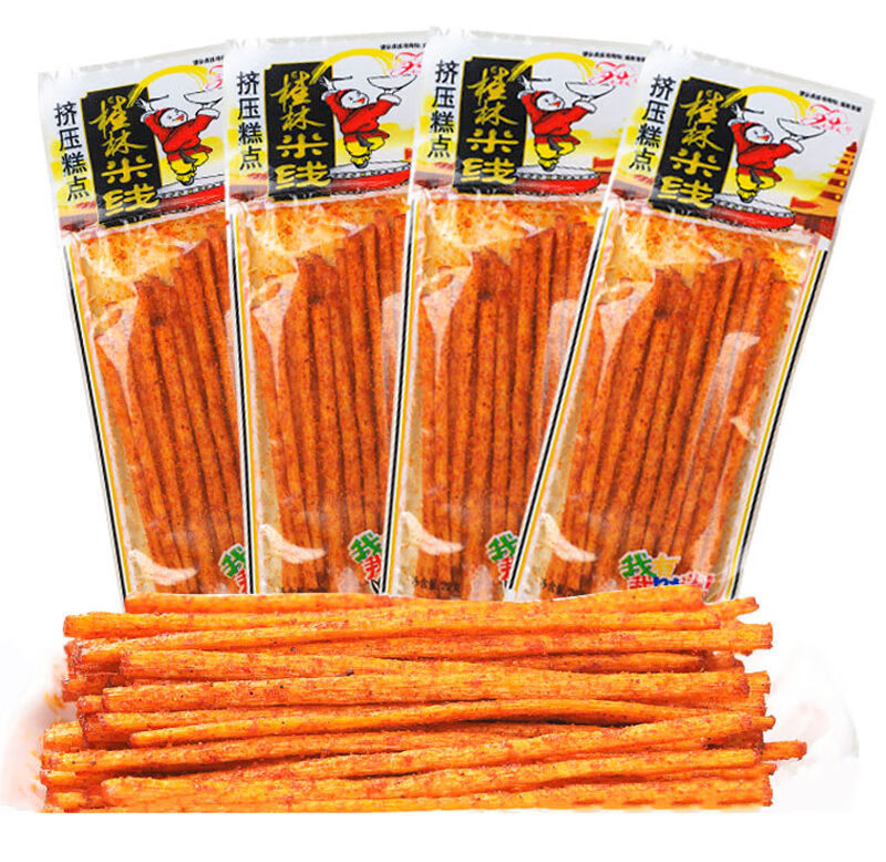 怀旧零食人参棒8090后儿时过桥米线组合辣条礼包麻辣小时候的混搭50包