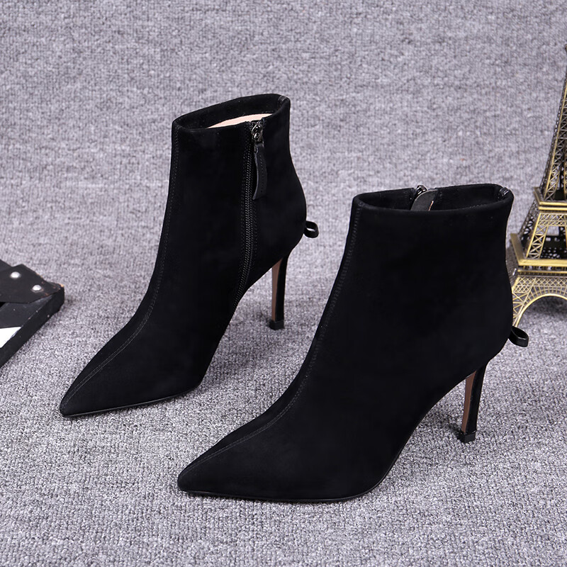 女靴旗舰专卖时尚百搭欧洲站女鞋2021秋冬新款欧货高跟