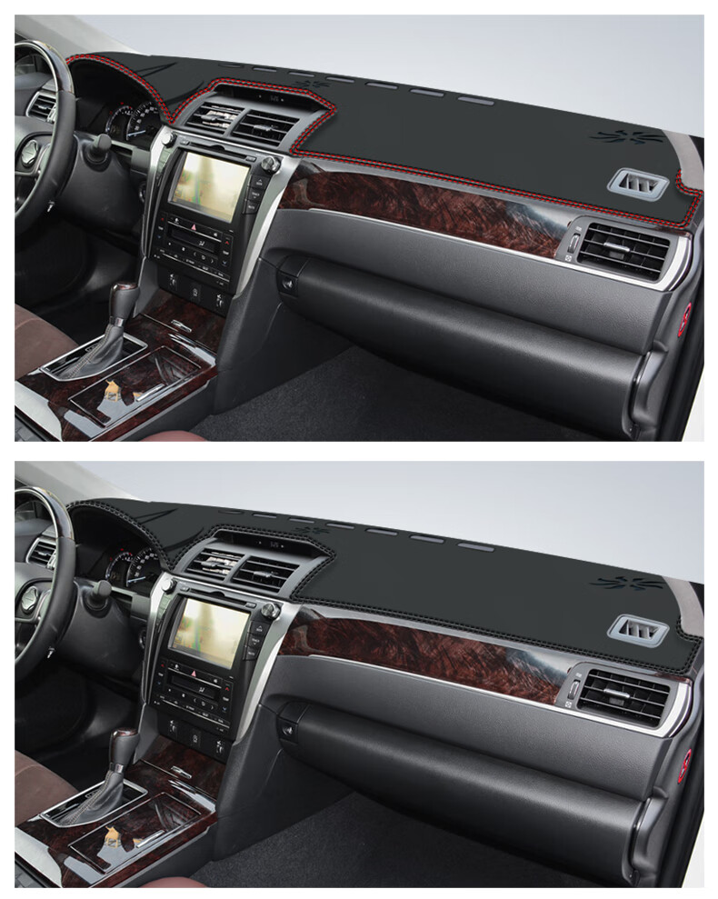 垫车内装饰汽车用品改装中控台防尘遮阳垫七代凯美瑞前窗涤纶款黑边