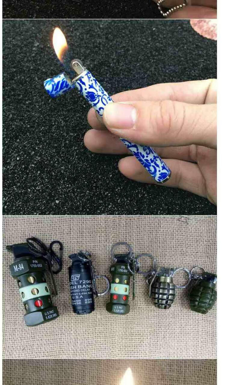琉滋奇葩打火机新款升级创意打火机充气明火迷你个性时尚新奇特模型