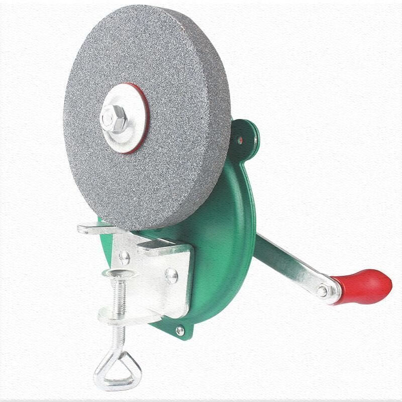 式家用磨刀磨剪子磨刀神器 6寸手摇砂轮机片粗砂一片(不含机器)【图片