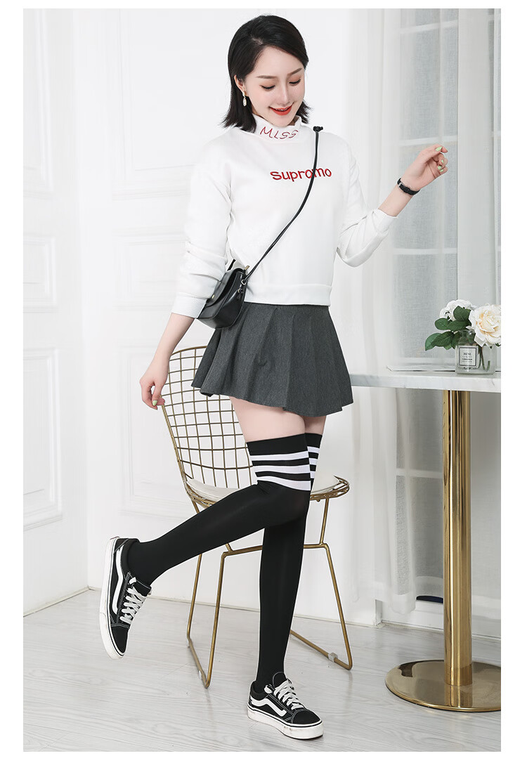 200斤大码过膝袜子女加肥胖mm长筒袜春夏胖妹妹高筒大腿袜.