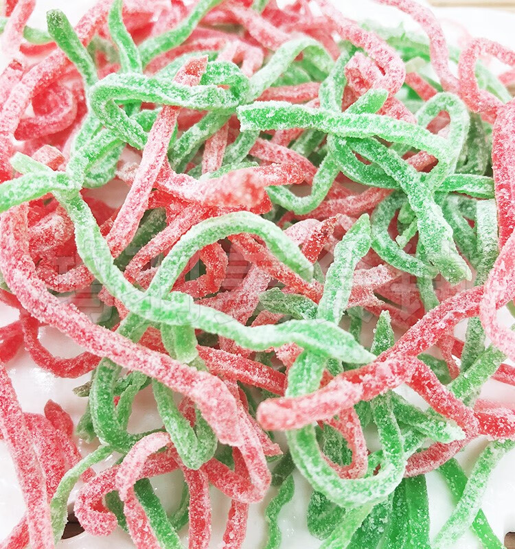 红绿丝绿豆汤原料月饼馅料糕点八宝饭材料青丝红丝食用红绿丝500g红丝