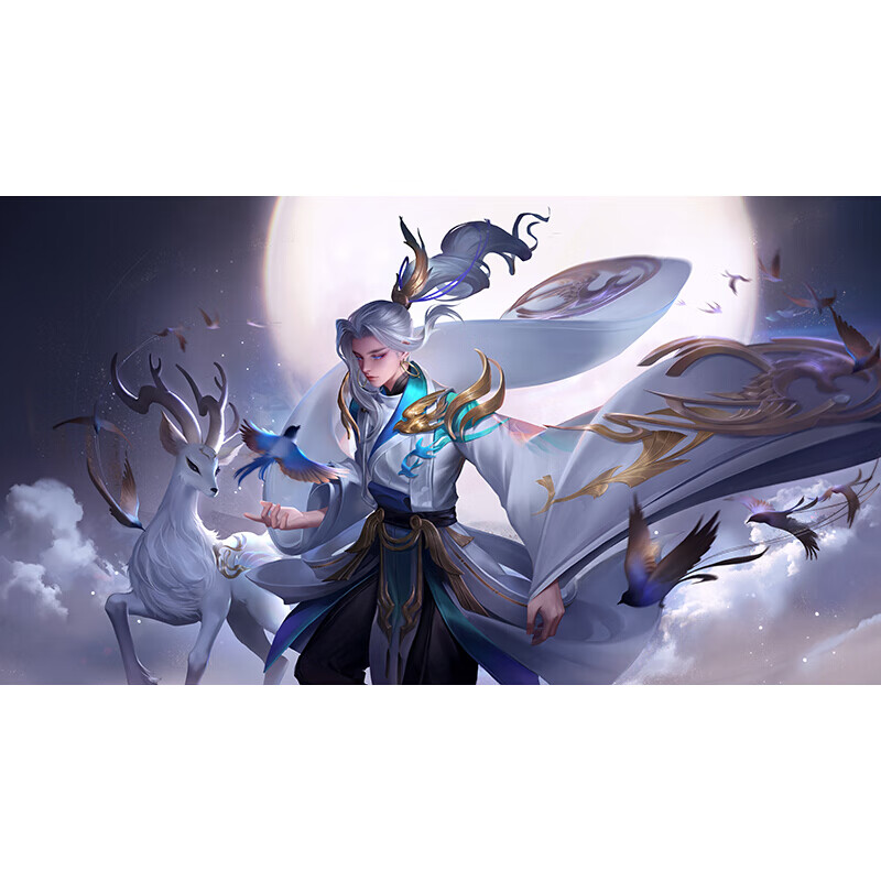 宿舍大装饰李小龙墙贴马关羽李白 翠绿色 135云间偶戏至元歌【需订制