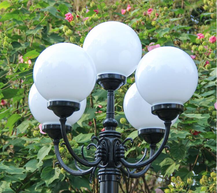 路灯异形灯罩亚克力庭院路灯景观灯罩柱子灯围墙灯圆球形户外水水晶罩