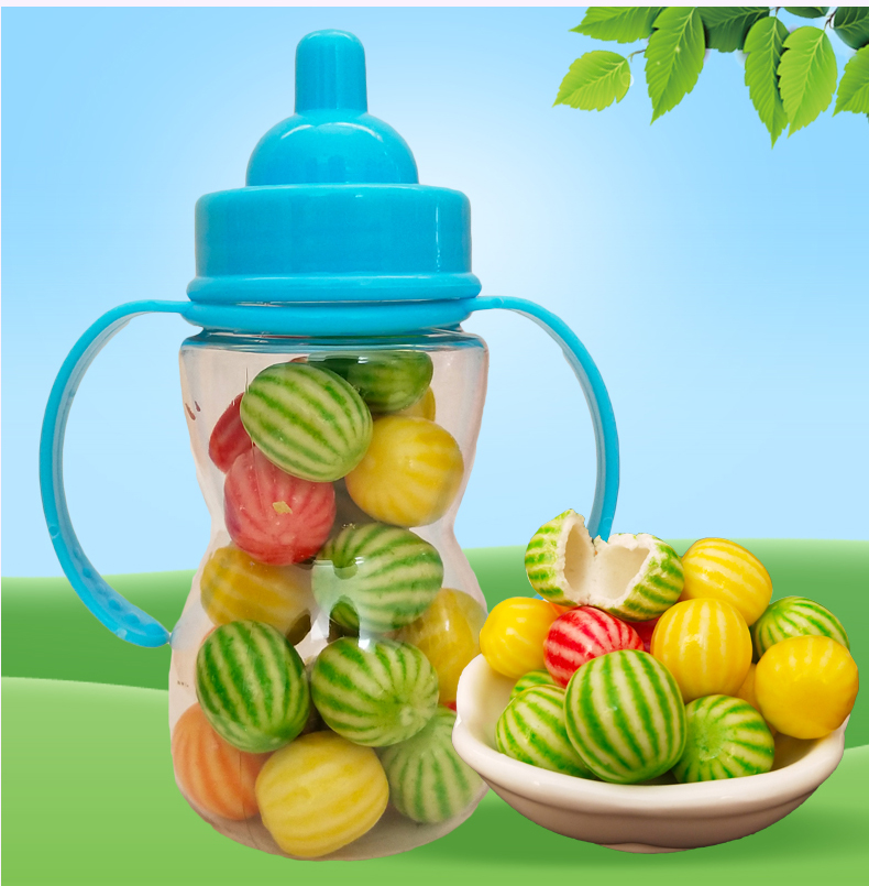 欧莉莎奶嘴糖口哨糖彩虹软糖泡泡糖超市小店零食品儿童糖果酸糖发 多