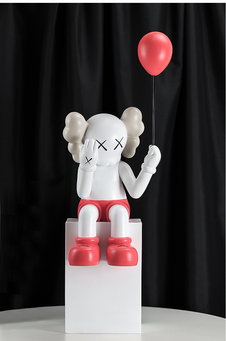 网红kaws暴力熊玩偶卡通公仔大型大件落地大号客厅软装饰品大摆件