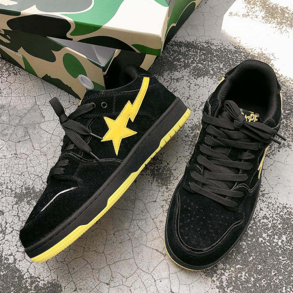【官方自营旗舰店】bapesta sk8 court dunk鞋子vibe撞色流星灰紫绿