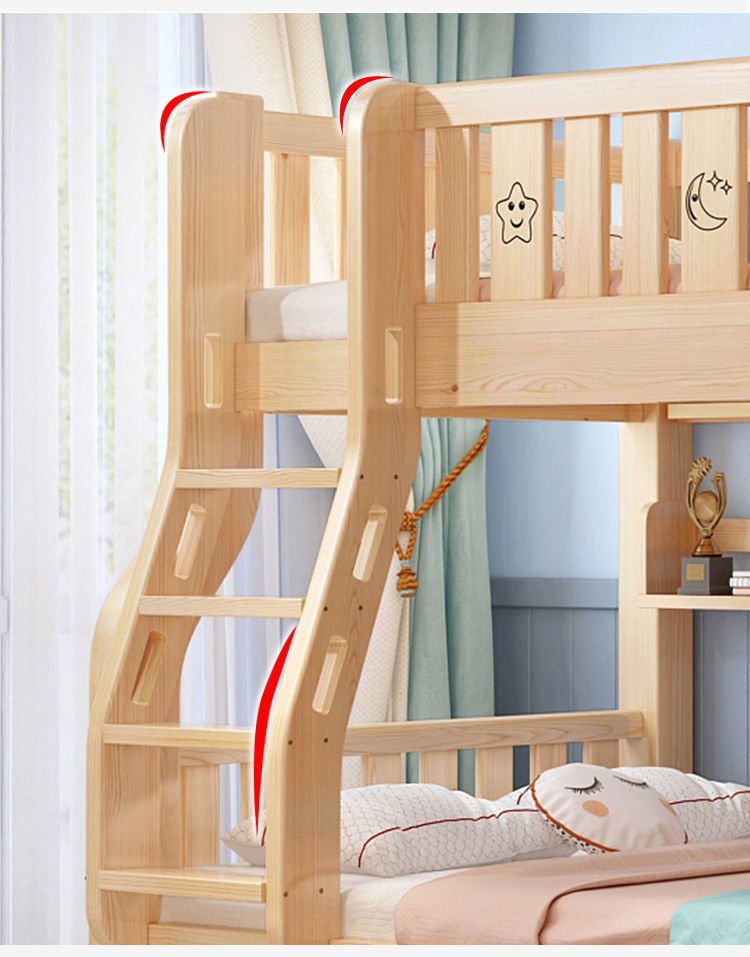 【振赢】上下床两层床实木上下铺木床双层儿童床多功能高箱高低床 衣