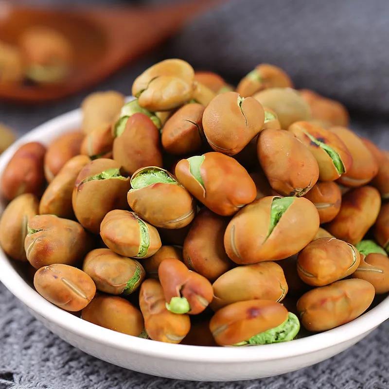 保山绿心小蚕豆2021新货云南特产透心绿色蚕豆零食手工炒货非油炸保山