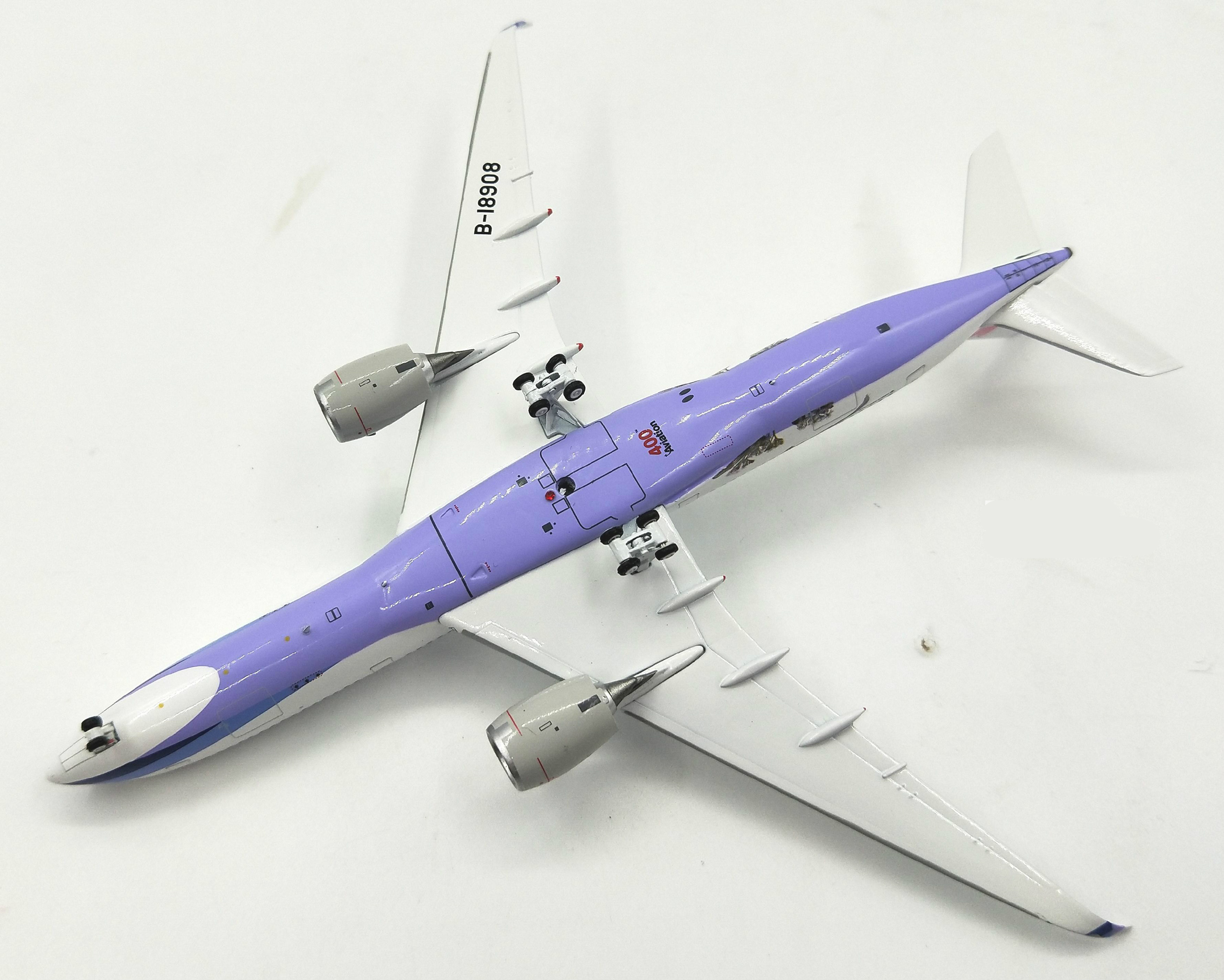 1400中华航空空客a350客机蓝鹊号b18908合金仿真飞机模型av4005定制