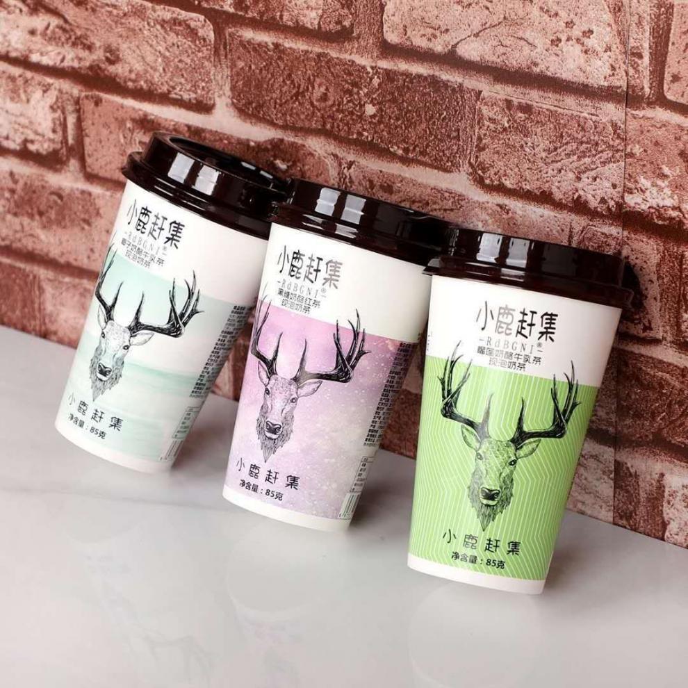 整箱30杯鹿角巷奶茶整箱榴莲奶茶杯装冲泡速溶杯装整箱阿萨姆口味30杯